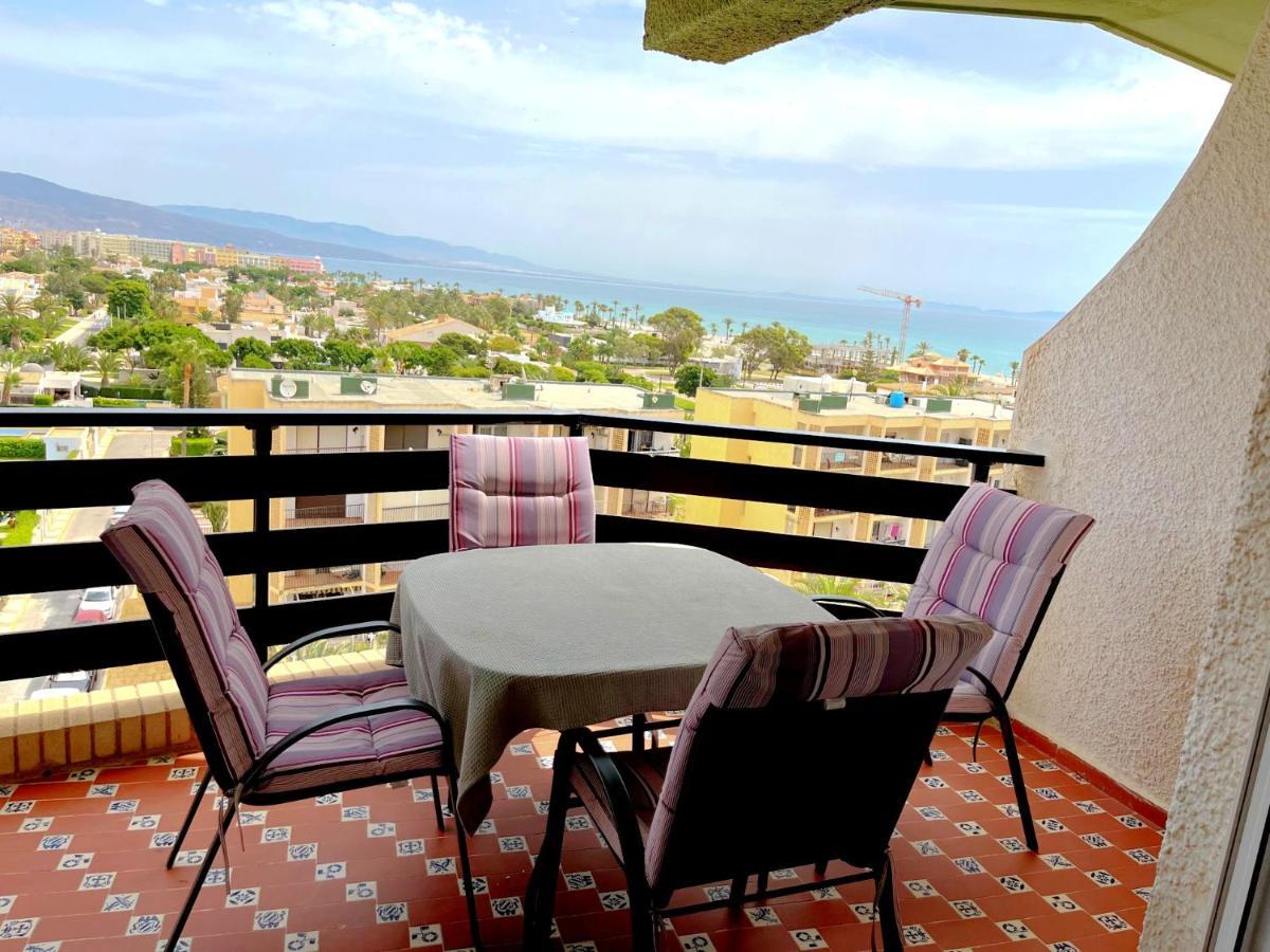 Apartamento Roquetas De Mar Urbanizacion, 2 Dormitorios, Gran Terraza Con Vista Al Mar, Wi-Fi, Parking Y Piscina Bagian luar foto