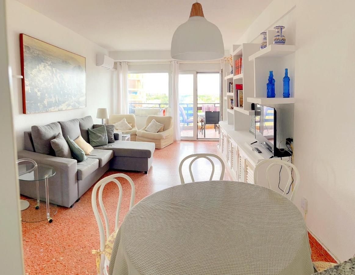 Apartamento Roquetas De Mar Urbanizacion, 2 Dormitorios, Gran Terraza Con Vista Al Mar, Wi-Fi, Parking Y Piscina Bagian luar foto